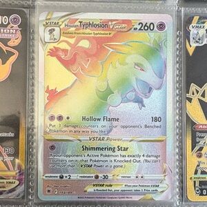 Hisuian Typhlosion VSTAR Rainbow Holographic Pokémon Card 193/189